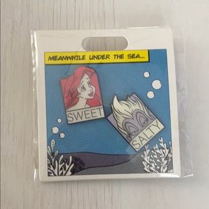 Ariel and Ursula Disney pins